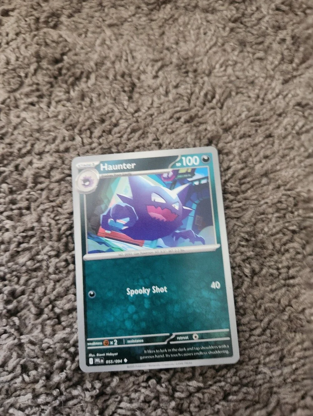 Haunter Pokemon Card! Holo/Reverse